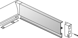 Schienale in alluminio InnoTech, argento