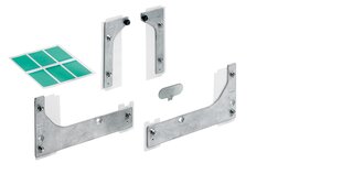 Kit integrativo HETTICH SlideLine M per ante in vetro icollate