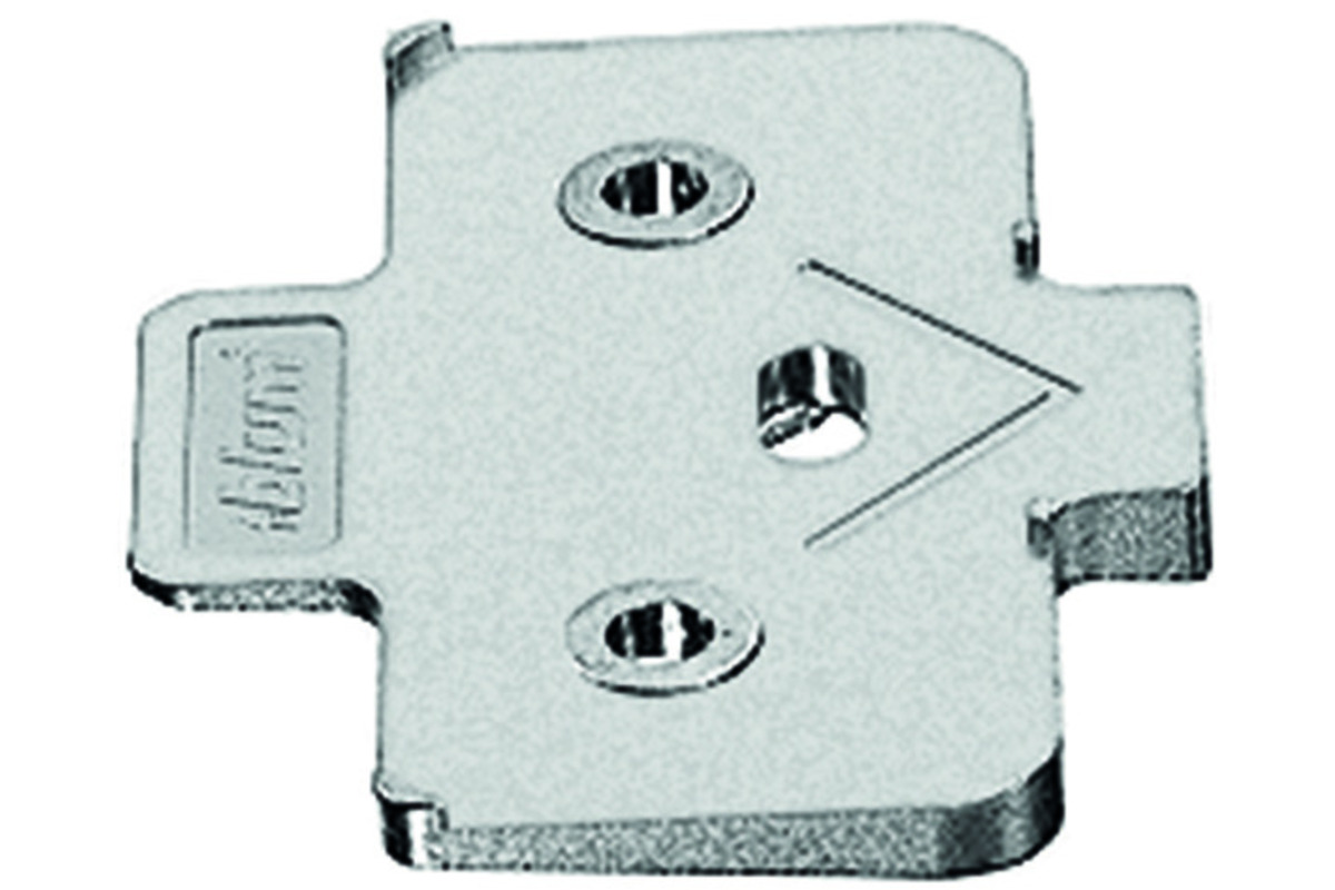 Adaptateur d'angle pour plaques de montage cruciforme BLUM -5°