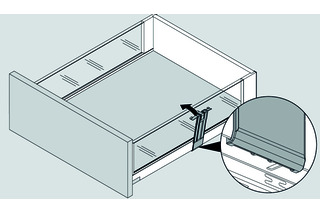 Sicurezza durante il trasporto BLUM LEGRABOX free C