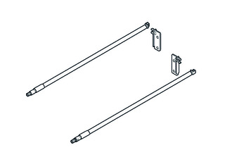 Kit de tubes longitudinaux BLUM MOVENTO avec adaptateurs dos ZRE
