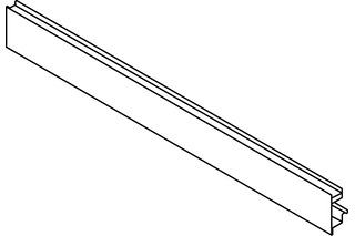 Innenschubkasten Vorderstück BLUM LEGRABOX pure/free C, mit Nut