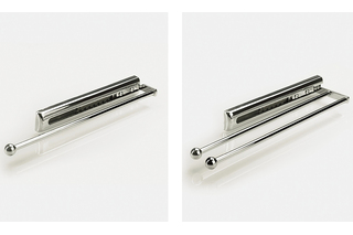 Handtuchauszug 2-armig 370 mm Stahl/Kuns Handtuchauszug 2-armig 370 mm Stahl/Kuns