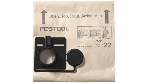 Sacchetto filtro FIS-CT 44/5 confezione da 5 pezzi FESTOOL