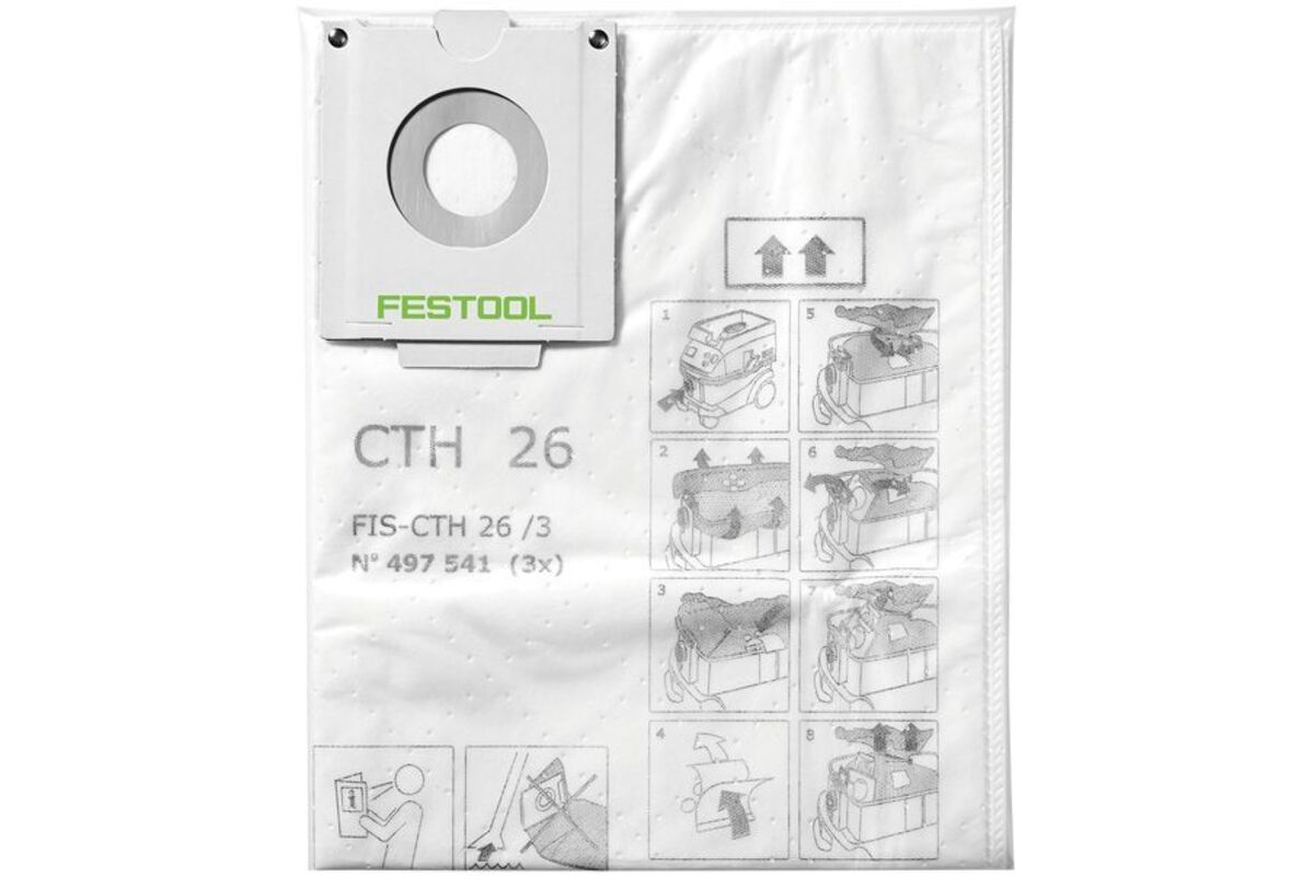 Sacchetto filtro di sicurezza FIS-CTH 48/3 confezione da 3 pezzi FESTOOL